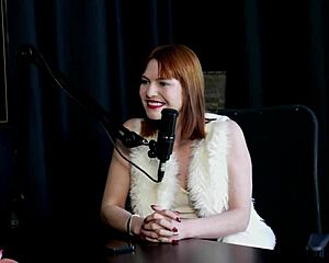 Reh queen sheer red gets handjob squirts in see-through lingerie