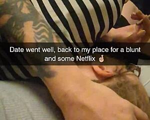 First tinder date with ex's best friend turns into rough college milf snapchat pounding