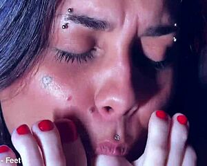 playful venus tickles those perfect bound bia feet while dominating her sexy soles