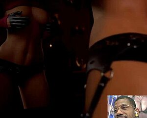 Sexy goth widowmaker dances shaved pussy while d.va thigh fucks big tit slut in compilation