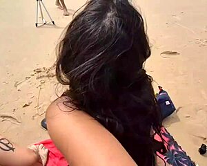 Ever spied hot blonde and latina friends anal-fucking on the beach?