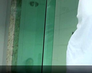 Young stepson pounds busty milf's big ass right after her steamy shower