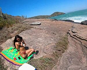 damn peeing and fucking on the beach looks so hot part 1
