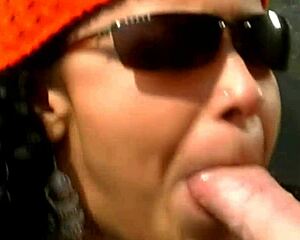 Mature dude licks exotic babe's big clit then seaside cowgirl pussy ride