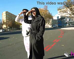 Nelia Estrada Huge Tits Flash Madrid Streets Quick Public Fuck?