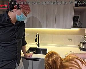 i feel so naughty dressed as maid no dinner for hubby he fucks me hard creampie on tits