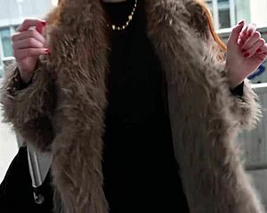 Skinny Tall German Redhead Soley Summer Gags on Huge Cock in First Porn Casting Interview!