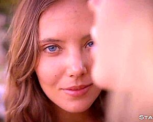 katya and danica's petite blonde tits peek from sheer panties