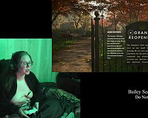 fat brunette with big natural tits plays alan wake 2 naked