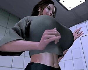 ever seen a brunette belly swell from all those inflation pills up her ass?