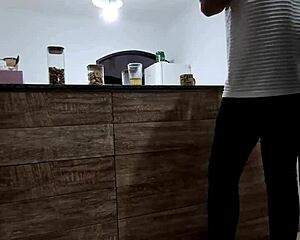 Wife sneaks away from husband to hook up with bar stranger for backdoor fun only