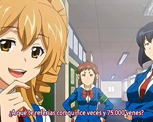 Brunette Schoolgirl Joins Hard Student Fuck in Bathroom