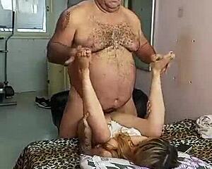 curvy amateur in lingerie begs older guy to cum deep inside her tight spot