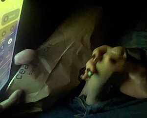 i got kicked out the cinema for sucking my friend's cock so sloppy