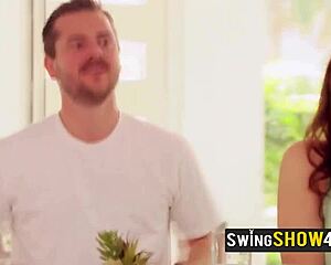 why not join these topless swingers for outdoor orgy games?