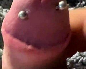 solobdsmman unveils huge new piercing in debut cumshot session