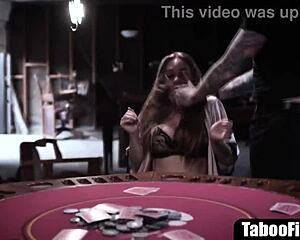 Masked thugs stretch blonde teen's every hole in brutal double penetration gangbang frenzy