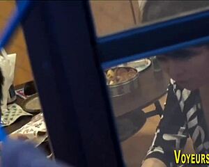 Outdoors Japanese brunette babe licks lesbian partner's pussy and nipples