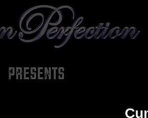 Horny Honey Gulps Massive Facial Cumshot After Handjob