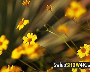 why not join these topless swingers for outdoor orgy games?