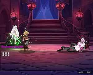 In succubus battle osarumode, fighter takes on final boss with intense doggystyle action.