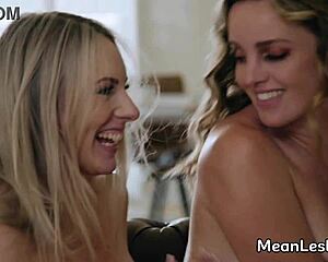 Curly Teen Charlie Forde Seduces Blonde Milf Bunny Madison Wetly