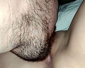 Holy shit, licking that juicy stepmom pussy close up!