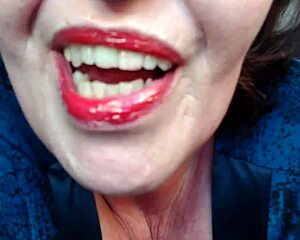 Curvy mature dawnskye1962 eats boyfriend in fetish vore roleplay with huge tits pussy flashing and ripped clothes