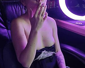 Does Beautiful Lady's Cigarette Smoke Tempt You?