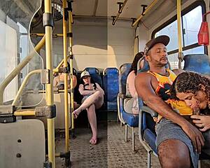 married woman flirts with stranger on bus and ends up fucking him hard