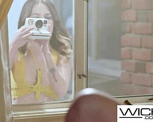 Wicked Threesome Pounds Busty Brunette and Blonde