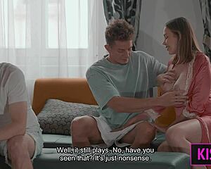 why does matthew meier fuck this hot milf in shared bed with stepson nearby?