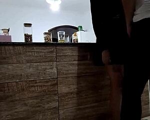 Wife sneaks away from husband to hook up with bar stranger for backdoor fun only