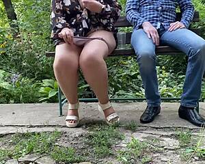 oh god the hot nectar dripping from my mother-in-law's wet pussy right outside feels so dirty and irresistible