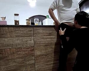 Wife sneaks away from husband to hook up with bar stranger for backdoor fun only