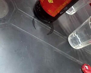 exhibitionist latina teases married man at bar in lingerie