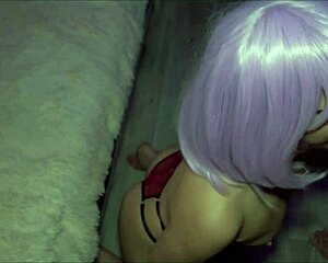 i suck my roommate's huge cock then he fucks me doggystyle with creampie