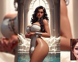 i luv this futanari's huge futa cock throbbing ai