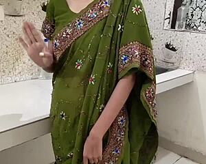 Indian Stepmom's Kitchen Doggystyle Deepthroat Surprise?!