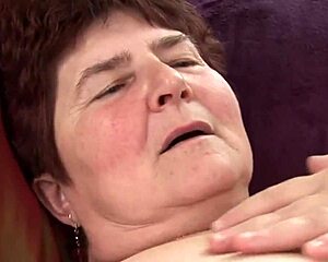 I ram my hard cock deep into granny's wet folds over and over