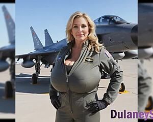 her huge saggy tits bounce wildly as curvy mommy craves sex