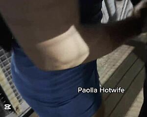 paolla hotwife bends over for roadside doggy pounding