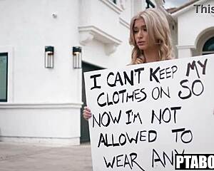 Nude punishment has emma rosie sucking derek kage's cock petite!