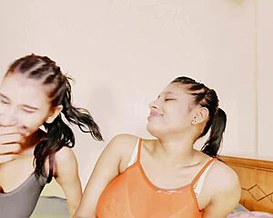 Uttaran20 hosts wild brunette FFM threesome party with anal doggystyle deepthroat cumshots