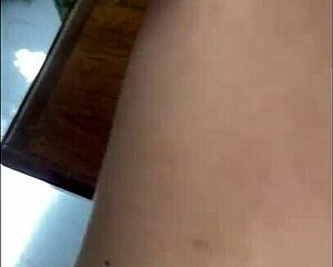 homemade guy spills milk straight into her mouth