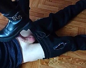 our boots stomp your cock in hardcore footjob femdom cum explosion girls 👢💦🍆