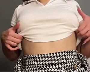 brunette wife sucks cock then rides pov cowgirl