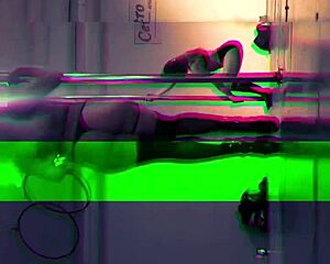 POV Sexy Argentinian Doctora Dances Seductively on Pole in Hospital