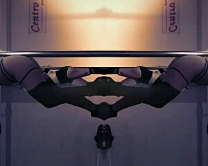 POV Sexy Argentinian Doctora Dances Seductively on Pole in Hospital