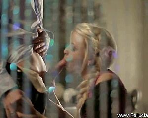 Want to watch this German milf suck cock live on voyeur cam?